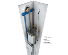 Non machine room passenger elevator